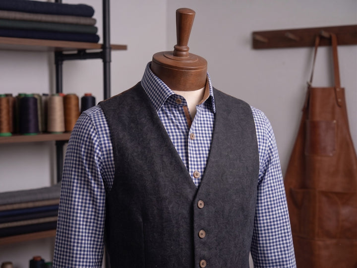 Javda Signature Navy Gingham "Tailor’s Edition" Shirt