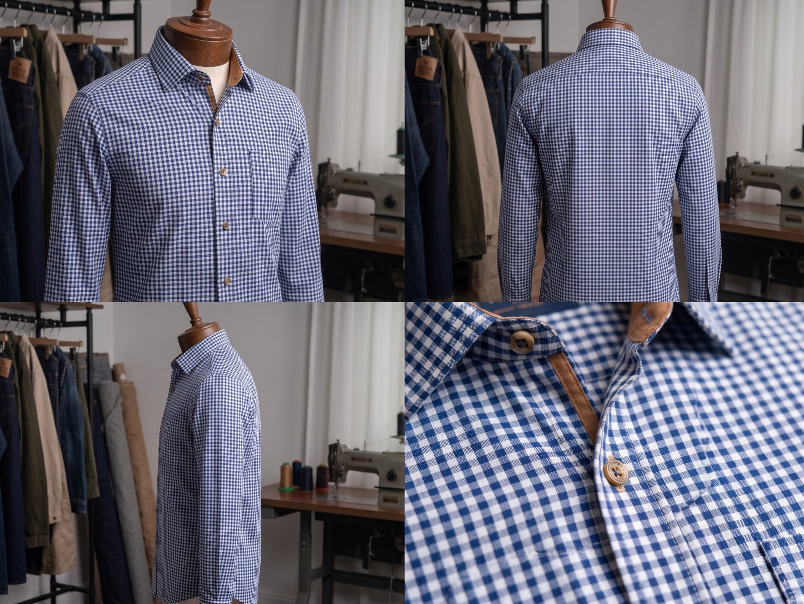 Javda Signature Navy Gingham "Tailor’s Edition" Shirt