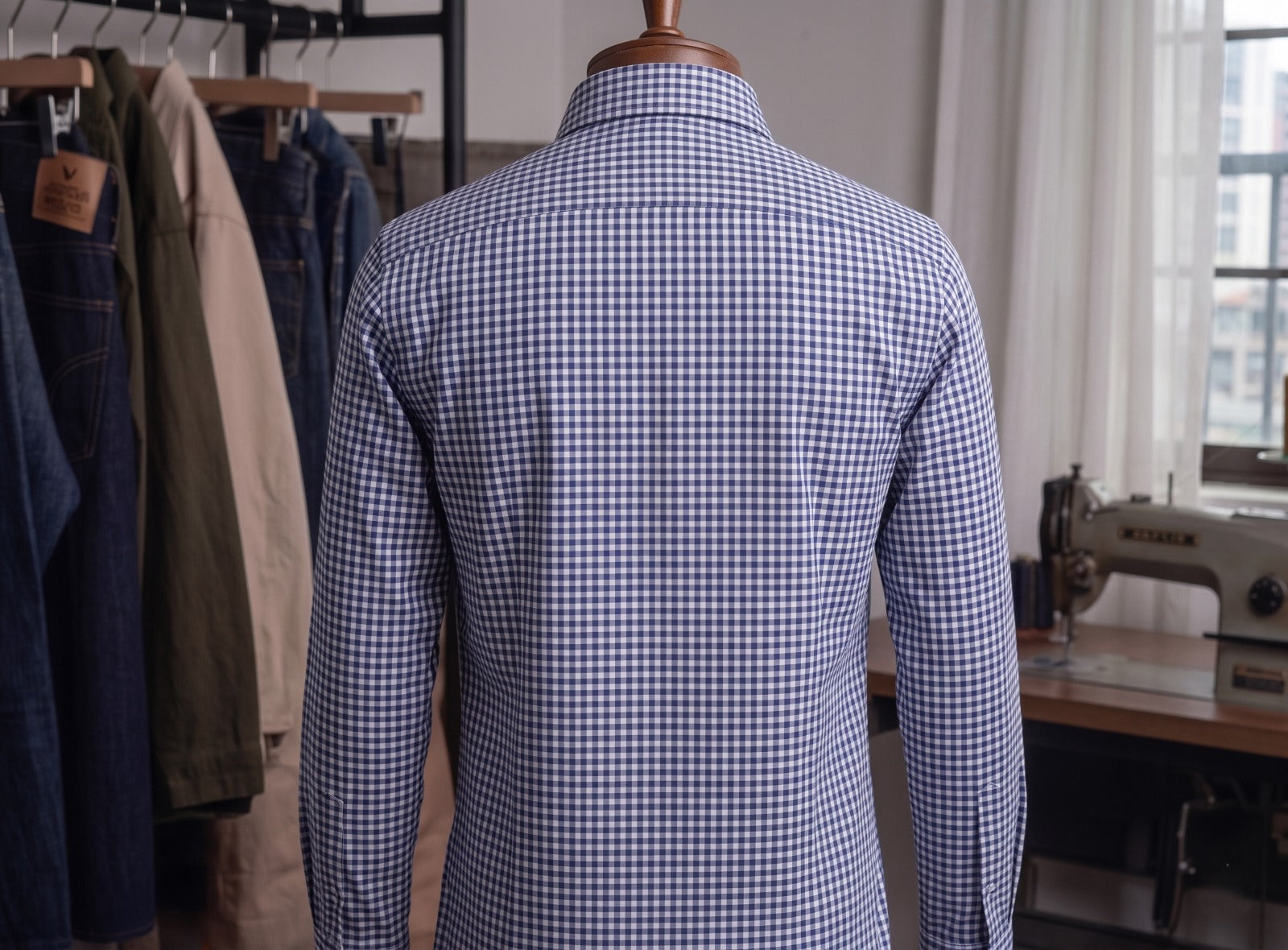 Javda Signature Navy Gingham "Tailor’s Edition" Shirt