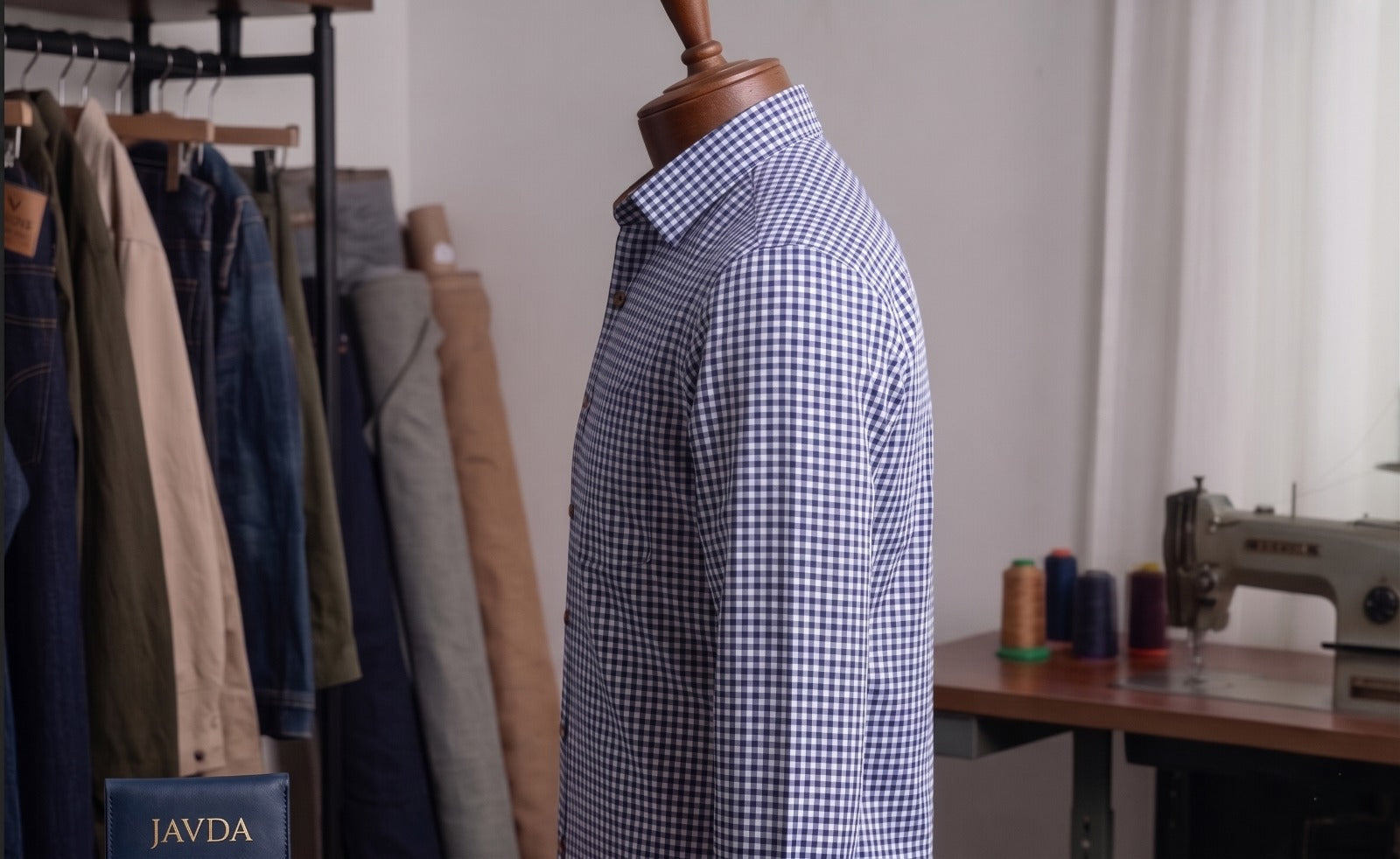 Javda Signature Navy Gingham "Tailor’s Edition" Shirt