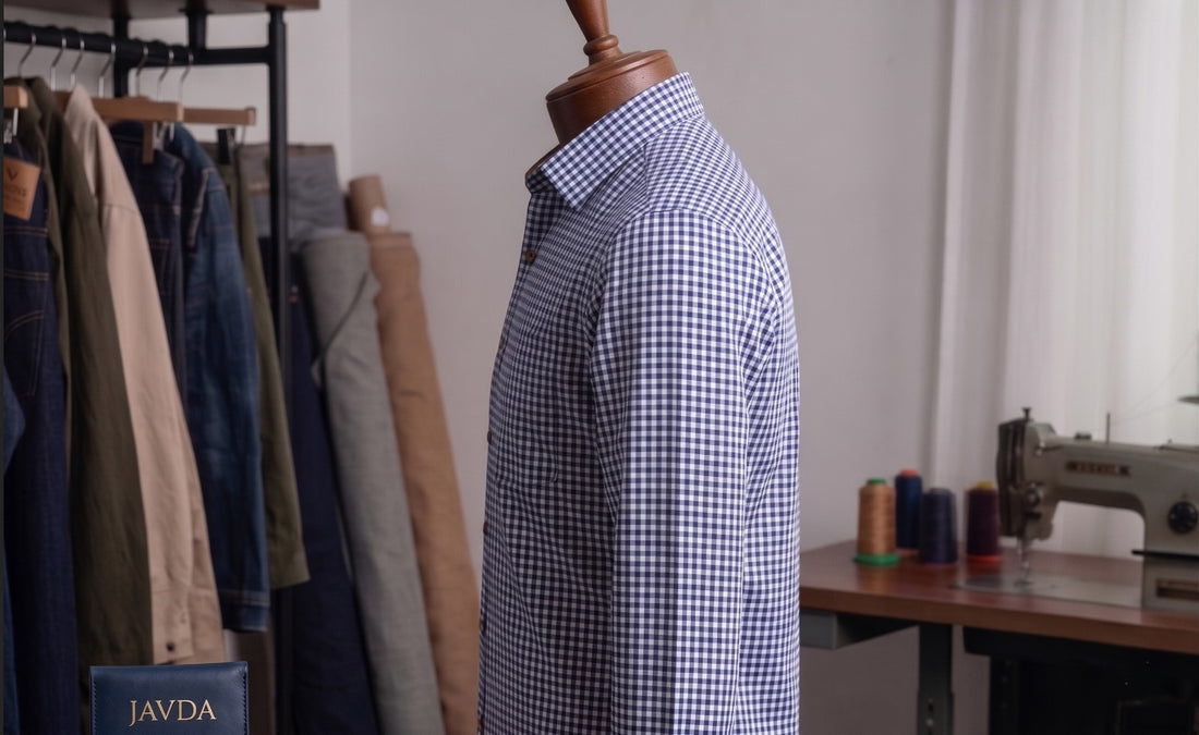 Javda Signature Navy Gingham "Tailor’s Edition" Shirt