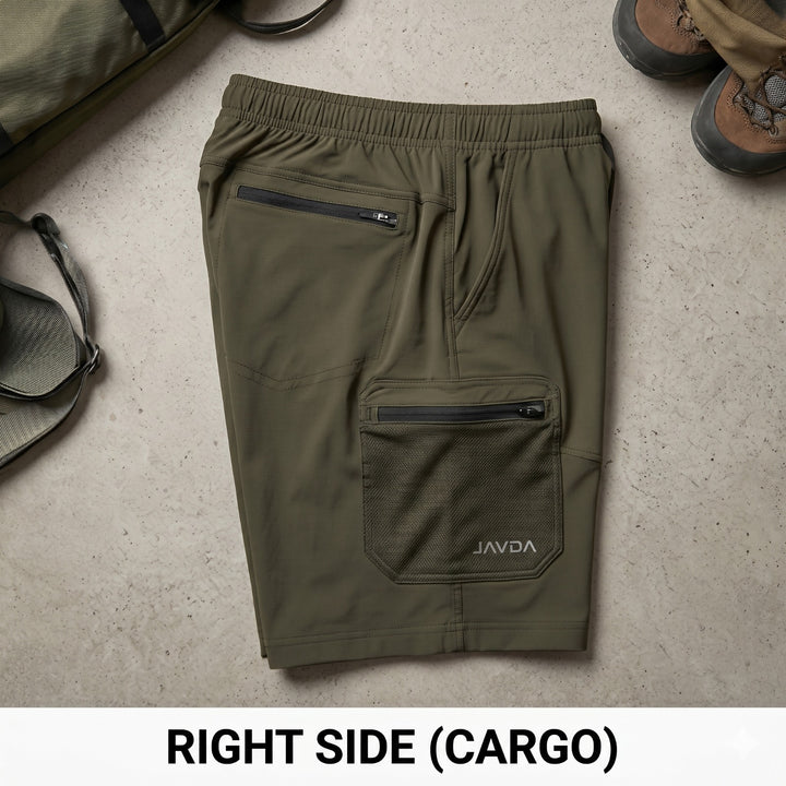 Javda Hybrid Expedition Cargo Shorts – Olive Drab