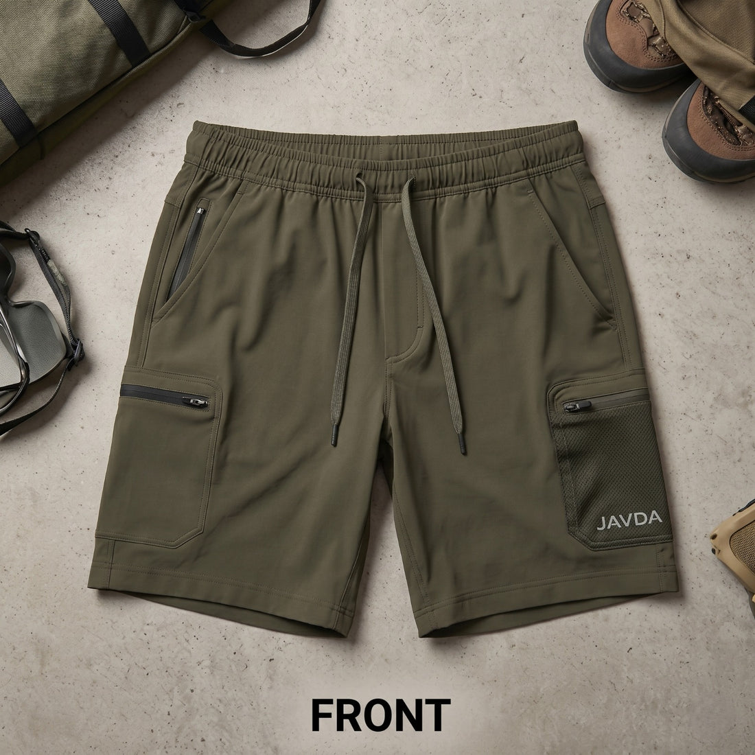 Javda Hybrid Expedition Cargo Shorts – Olive Drab