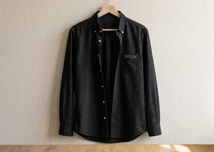 JAVDA Custom Embroidered Cotton Shirt – Multi-Color Essentials