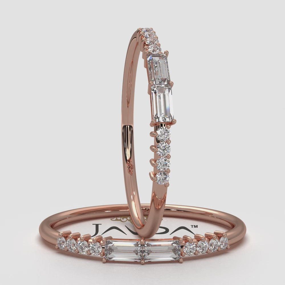 Prong Set Baguette Lab Diamond Fashion Ring 0.20ctw.