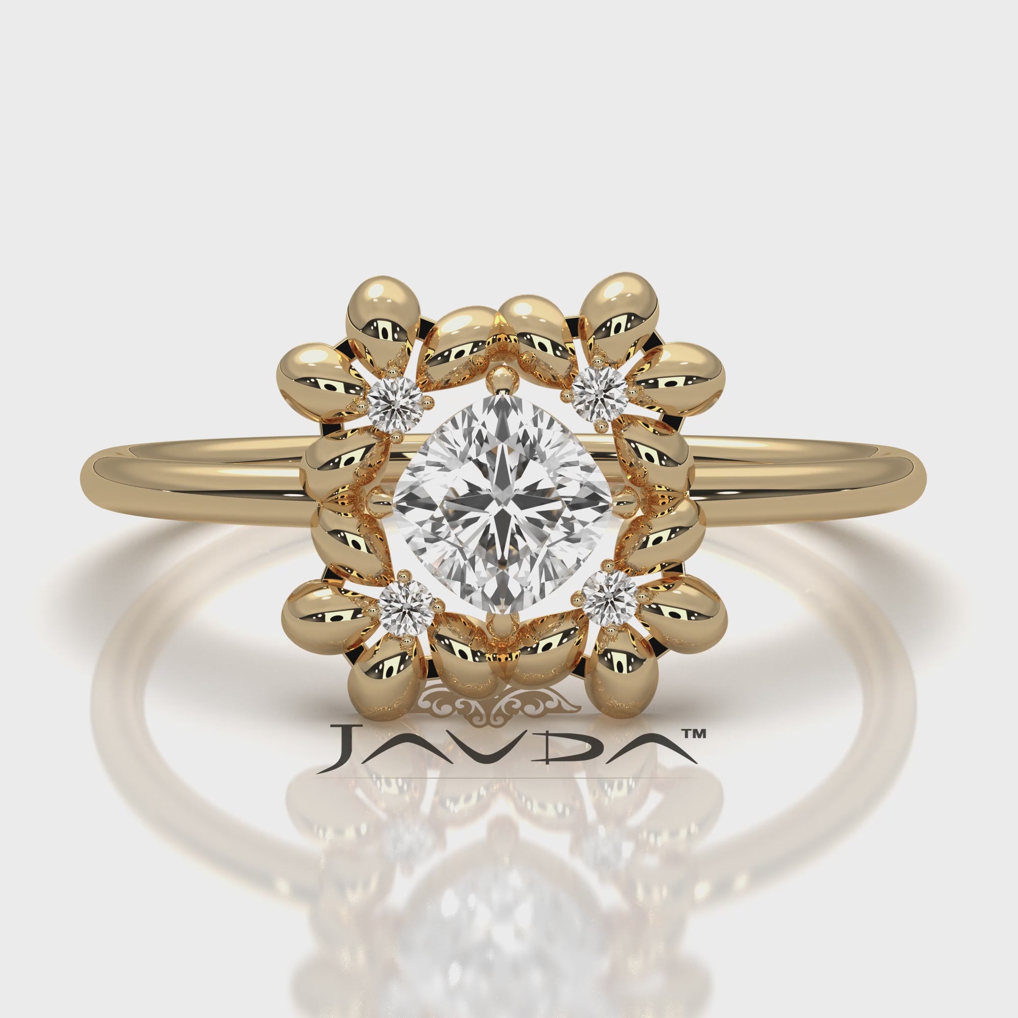 Elegant Round Cut Lab Diamond Mini Stacking Ring 0.36ctw.