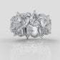 Teardrop Style Pear Lab Grown Diamond Women's Eternity Wedding Band 10.52 Ctw.