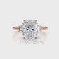 3 Stone Radiant Lab Grown Diamond Engagement Ring IGI 14k White Gold 5.04 Ctw.