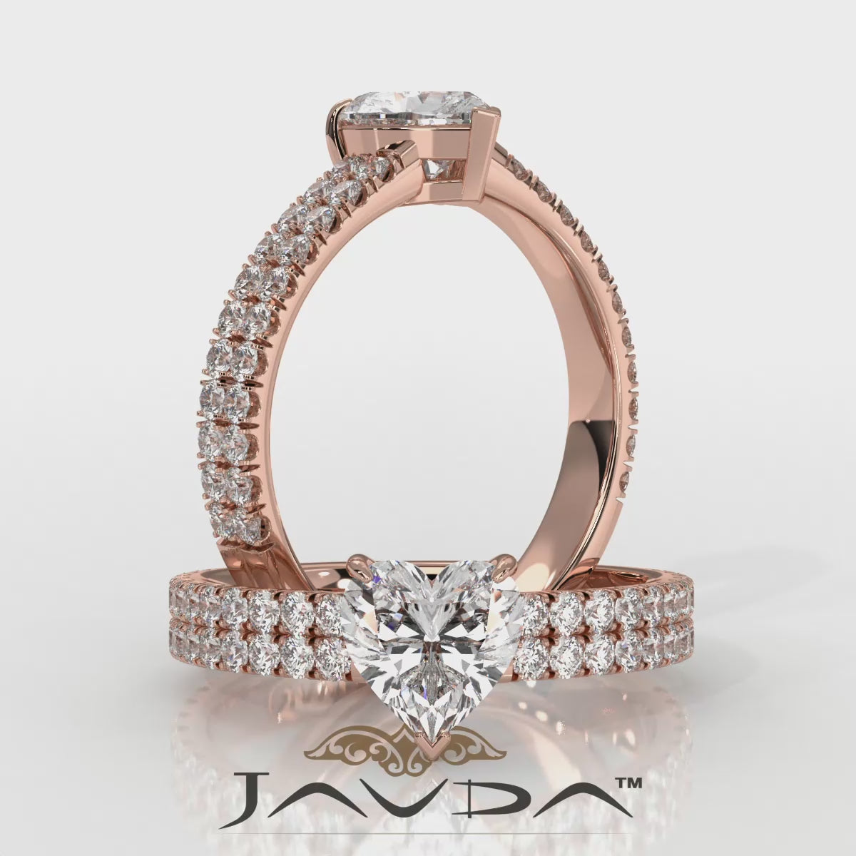 U Shape Prong Setting Lab Grown Diamond Engagement Ring IGI Certified 1.75 Ctw.