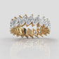 Marquise Eternity Lab-Grown Diamond Prong Set Women's Wedding Band 2.76 Ctw.