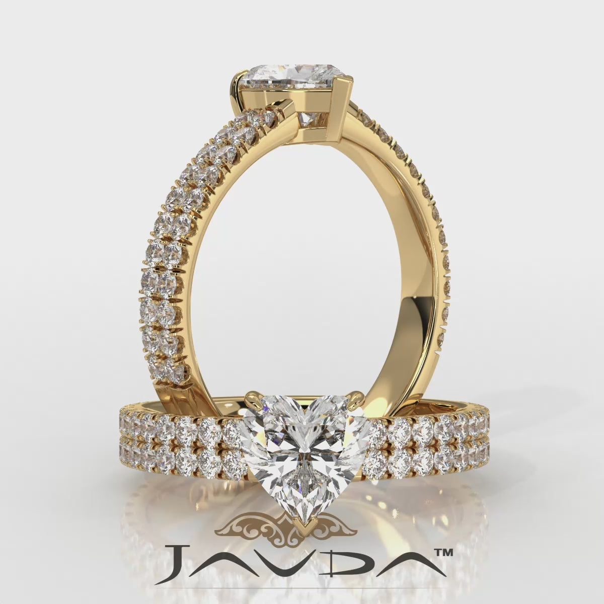 U Shape Prong Setting Lab Grown Diamond Engagement Ring IGI Certified 1.75 Ctw.