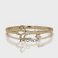 Floral Design Stackable Round Lab Diamond Fashion Ring 0.02ctw.