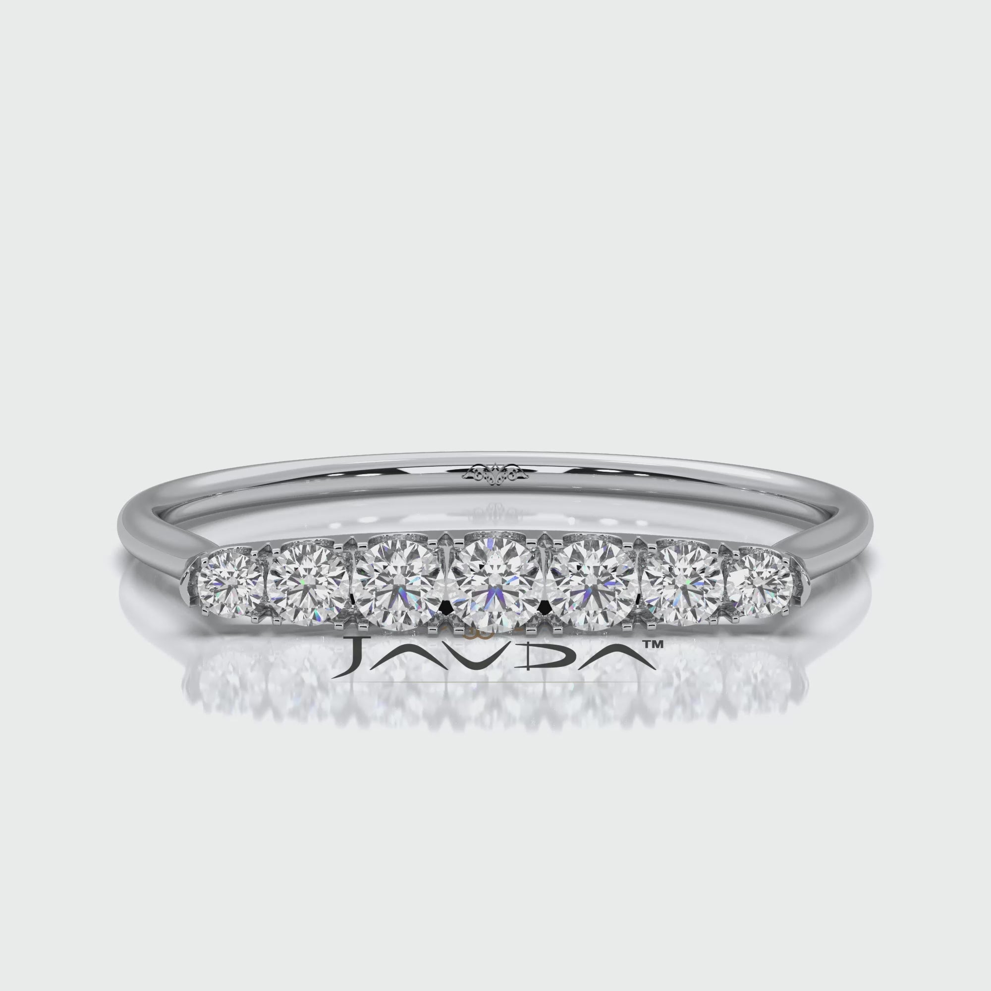 Euro Shank Sleek And Slim Round Lab Diamond Fashionable Ring 0.15ctw.