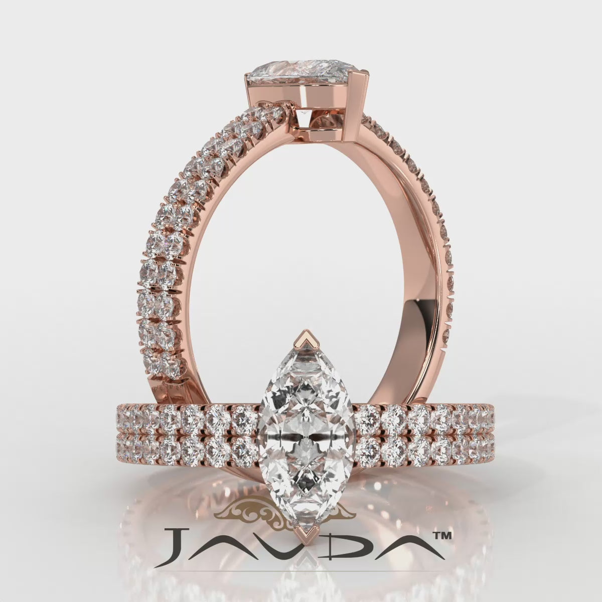 U Shape Prong Setting Lab Grown Diamond Engagement Ring IGI Certified 1.75 Ctw.