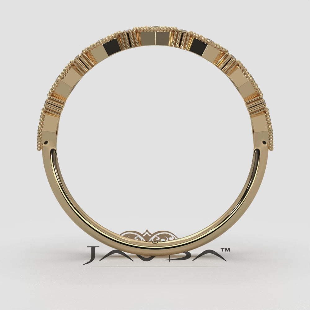 Milgrain Edge Kite Design Lab Diamond Fashion Ring 0.08ctw.