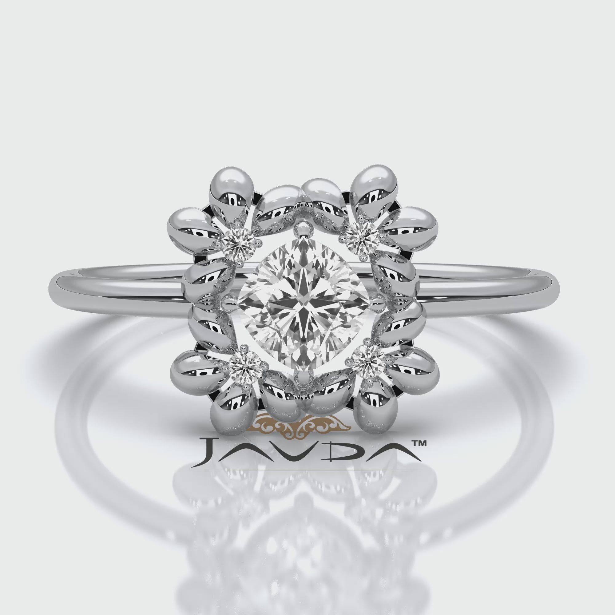 Elegant Round Cut Lab Diamond Mini Stacking Ring 0.36ctw.