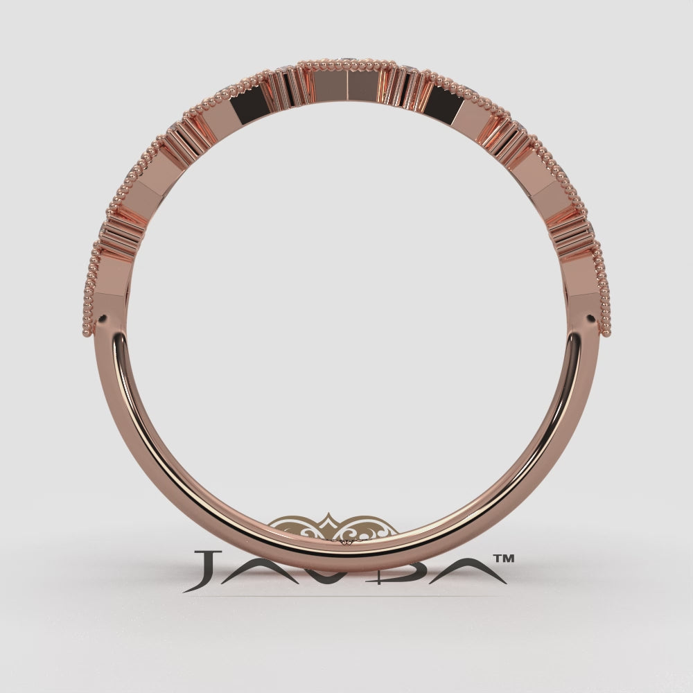 Milgrain Edge Kite Design Lab Diamond Fashion Ring 0.08ctw.