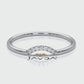 5 Stone Round Lab Diamond Minimalist Stackable Fashion Ring 0.02ctw.